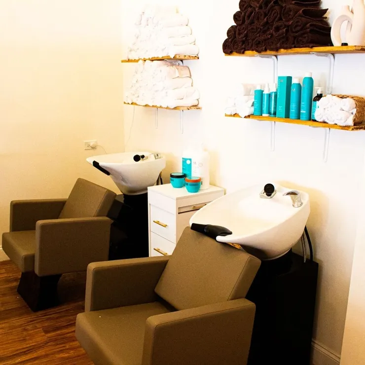 Salon hair washing stations